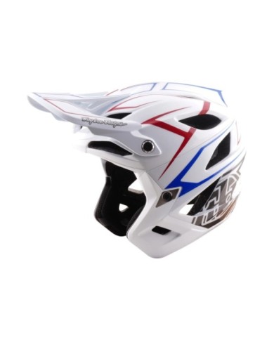 Troy Lee Designs Stage Stunt AS Helmet - Pinstripe white XS