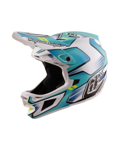 Troy Lee Designs D4 Composite Helmet W Mips - Crest turquoise