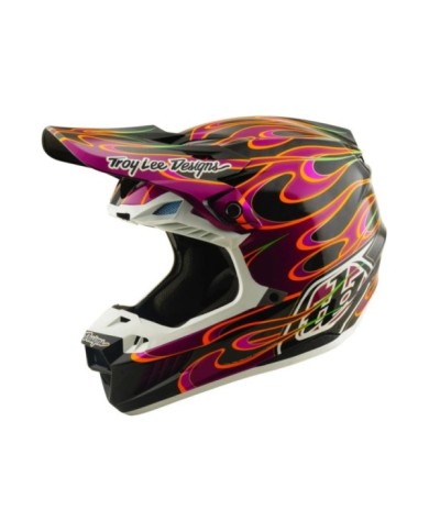 Troy Lee Designs SE5 ECE Carbon Helmet - Torched black-violet-gold