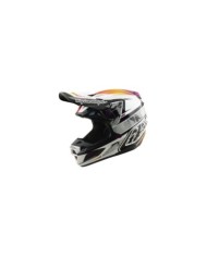 Troy Lee Designs SE5 ECE Composite Helmet - Lined Up black-white-violet