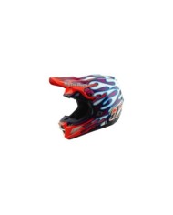 Troy Lee Designs SE5 ECE Composite Helmet - Overspray violet-white-red
