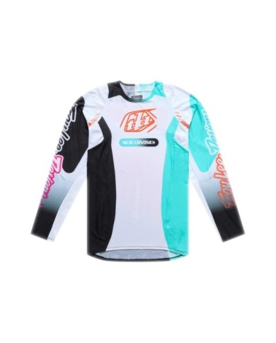 Troy Lee Designs SE PRO Jersey - Sever white-turquoise-violet