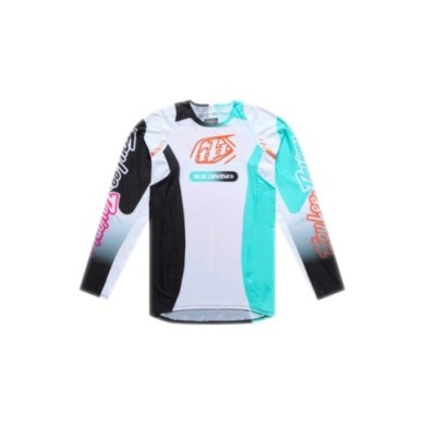 Troy Lee Designs SE PRO Jersey - Sever white-turquoise-violet