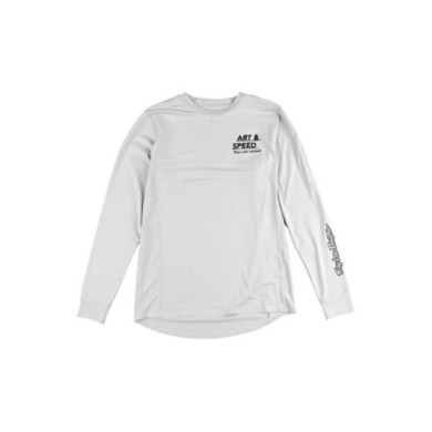Troy Lee Designs Ruckus Long Sleeve Ride Tee - Art and Speed blanc