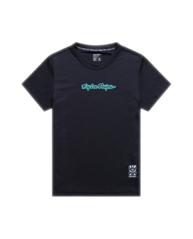 Troy Lee Designs Womens Lilium Ride Short Sleeve Tee - Signature black