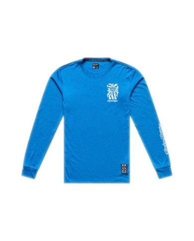 Troy Lee Designs Skyline Ride Long Sleeve Tee - One Eye blue