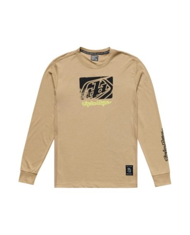 Troy Lee Designs Skyline Long Sleeve Ride Tee - Scrubbed brun