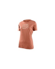 Troy Lee Designs Womens T-Shirt - Cropped Badge marron