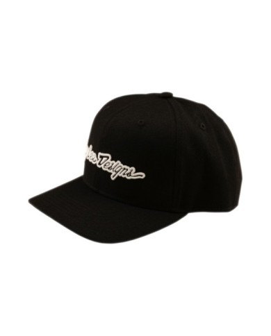 Troy Lee Designs Curved SnapbackHAT - Signature noir