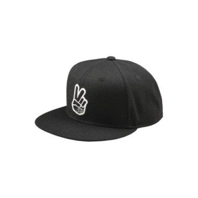 Troy Lee Designs Flat Bill Snapback - Peace noir