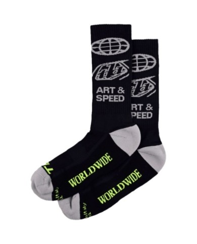 Troy Lee Designs Mens Performance Socks - Worldwide noir S