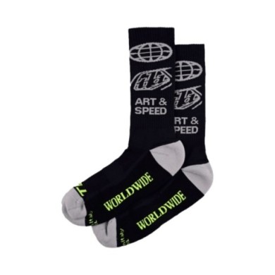 Troy Lee Designs Mens Performance Socks - Worldwide noir S