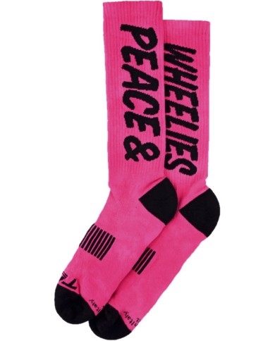 Troy Lee Designs Mens Performance Socks - Peace & Wheelies rose S