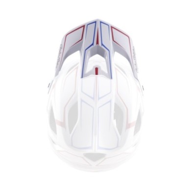 Troy Lee Designs Stage Stunt Visor - Pinstripe White