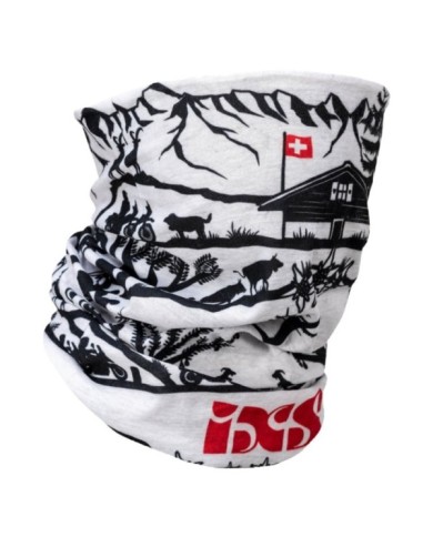 iXS Tissu de tuyau Micro blanc-noir