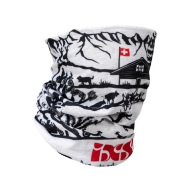 iXS Tissu de tuyau Micro blanc-noir