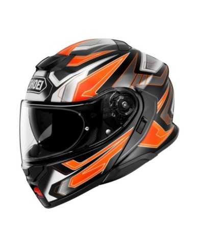 SHOEI Casque pliable Neotec 3 Anthem TC-8, noir-orange-blanc
