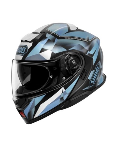 SHOEI Casque pliable Neotec 3 Fragments TC-2, noir-bleu-blanc