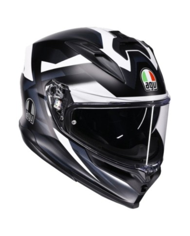 AGV Casque intégral K7 Glimpse noir mat gris blanc