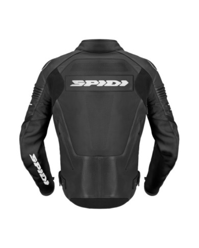 SPIDI Veste en cuir Hyper-V Pro Perforated noir-blanc