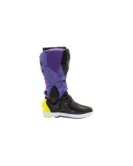 SIDI Bottes MX Crossfire 3 SRS violet-noir et jaune fluo