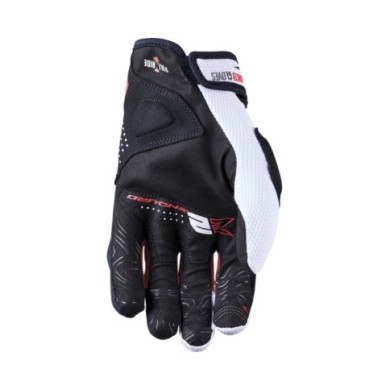 Five Gloves Guant E2 blanc-noir-rouge