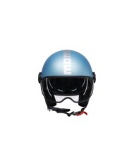 MOMODESIGN Casque jet FGTR Evo Mat bleu clair mat argent