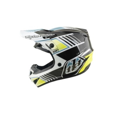 Troy Lee Designs Youth GP PRO Helmet - Segment gray-blue-yellow