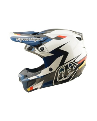 Troy Lee Designs SE5 Polycarbonate Helmet - Roamer white-blue-black