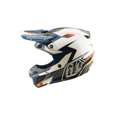 Troy Lee Designs SE5 Polycarbonate Helmet - Roamer white-blue-black