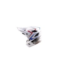 Troy Lee Designs Stage Stunt AS Helmet - Pinstripe white XS