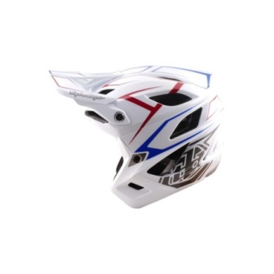 Troy Lee Designs Stage Stunt AS Helmet - Pinstripe white XS