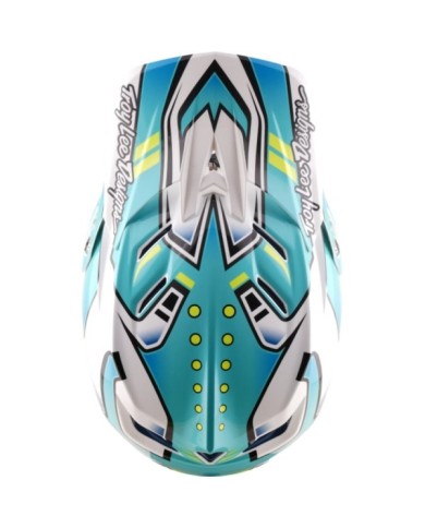 Troy Lee Designs D4 Composite Helmet W Mips - Crest turquoise