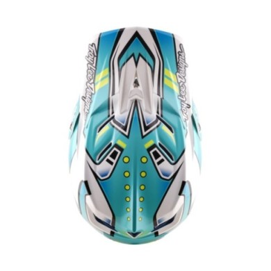 Troy Lee Designs D4 Composite Helmet W Mips - Crest turquoise