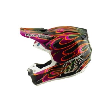 Troy Lee Designs SE5 ECE Carbon Helmet - Torched black-violet-gold