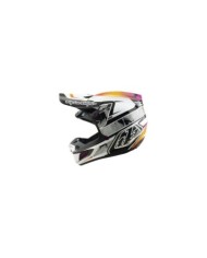 Troy Lee Designs SE5 ECE Composite Helmet - Lined Up black-white-violet