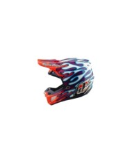 Troy Lee Designs SE5 ECE Composite Helmet - Overspray violet-white-red
