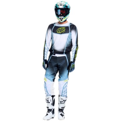 Troy Lee Designs GP PRO Pant - Framework white-gray-blue