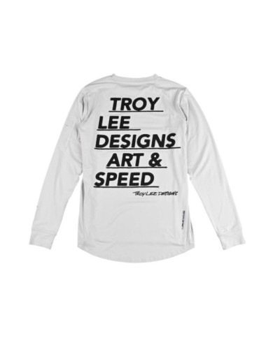 Troy Lee Designs Ruckus Long Sleeve Ride Tee - Art and Speed blanc