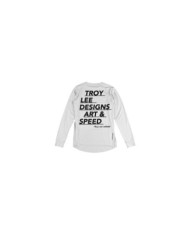 Troy Lee Designs Ruckus Long Sleeve Ride Tee - Art and Speed blanc