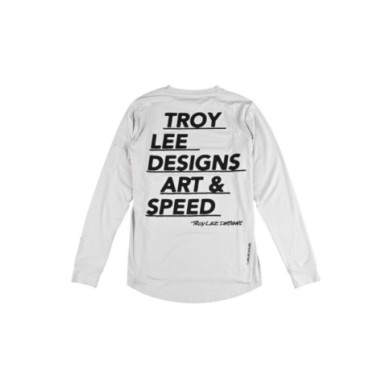 Troy Lee Designs Ruckus Long Sleeve Ride Tee - Art and Speed blanc