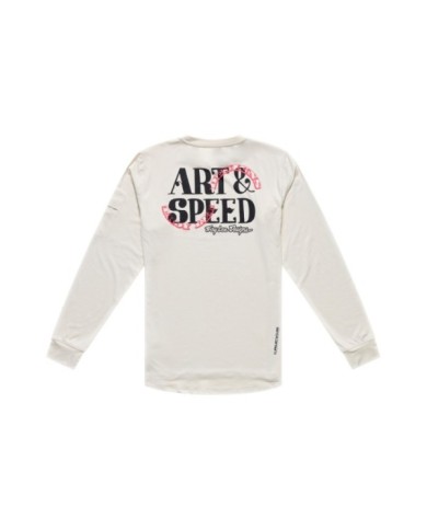 Troy Lee Designs Ruckus Ride Long Sleeve Tee - Art & Speed beige
