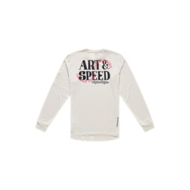 Troy Lee Designs Ruckus Ride Long Sleeve Tee - Art & Speed beige