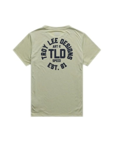 Troy Lee Designs Womens Lilium Ride Short Sleeve Tee - Stamps green