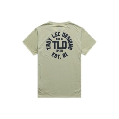 Troy Lee Designs Womens Lilium Ride Short Sleeve Tee - Stamps green