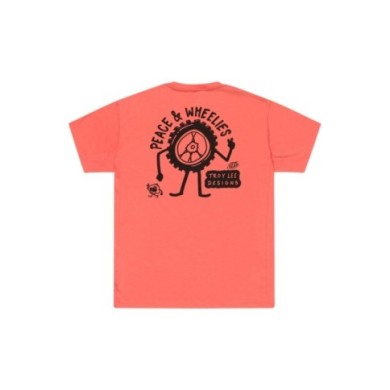 Troy Lee Designs Skyline Short Sleeve Ride Tee - P&W melon