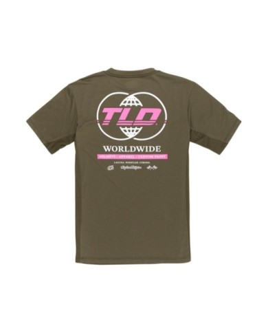 Troy Lee Designs Skyline Long Sleeve Ride Tee - Worldwide marron