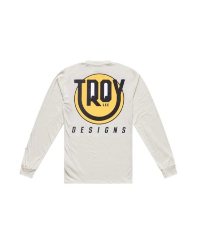 Troy Lee Designs Youth Skyline Ride Long Sleeve Tee - Happy beige
