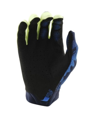 Troy Lee Designs Air Glove - Drip jaune-bleu