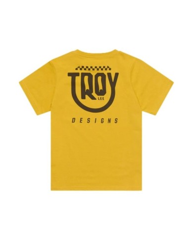Troy Lee Designs Youth Short Sleeve Tee - Smiley jaune